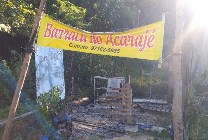 Barraca do Acarajé é incendiada em Ponta Negra, Maricá
