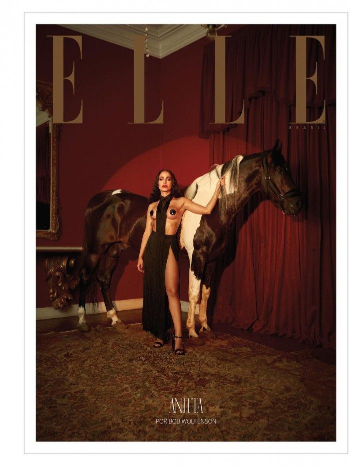 Anitta ilustra a capa da revista 'Elle'