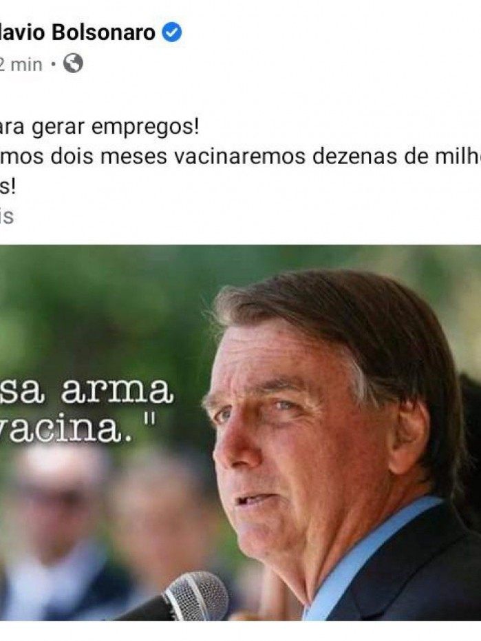 Internautas questionaram se a mudan&ccedil;a de postura de Bolsonaro teria sido por causa do discurso do Lula