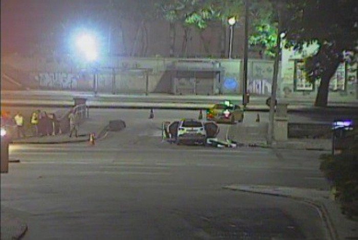 Acidente na Avenida Presidente Vargas deixa um morto e um ferido. Motorista fugiu após colisão.