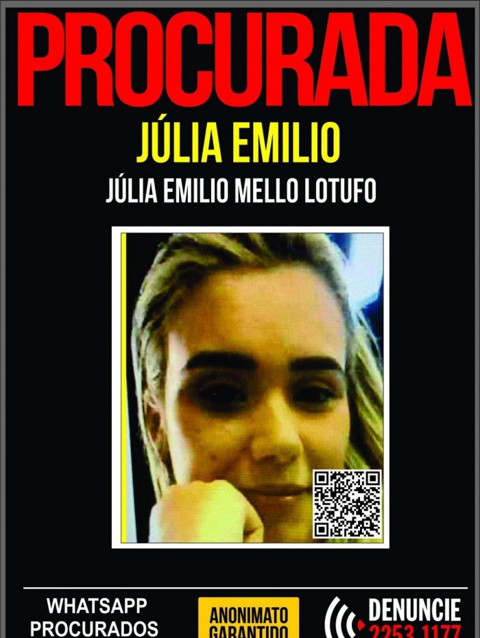 Júlia Emilio Mello Lotufo, viúva do ex-PM e miliciano Adriano da Nóbrega, foragida da justiça