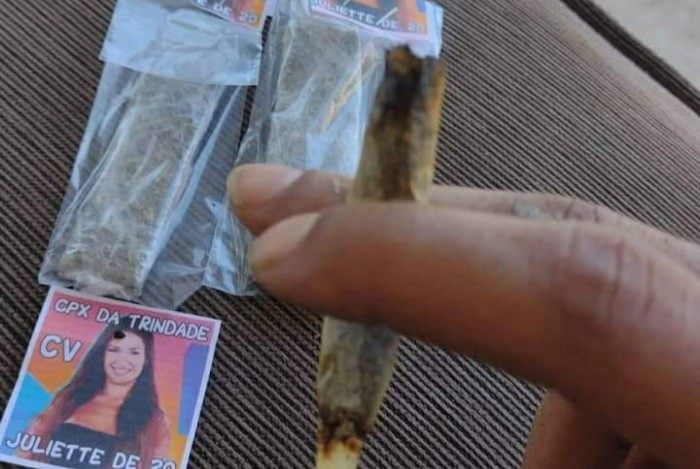 Maconha é vendida com a foto da participante Juliette