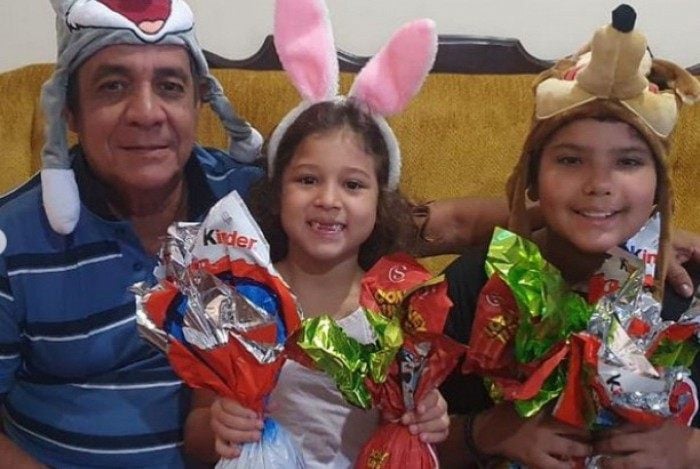 Zeca Pagodinho e os netos