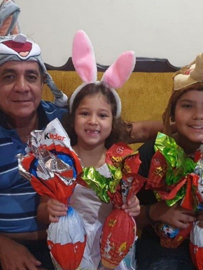 Zeca Pagodinho e os netos