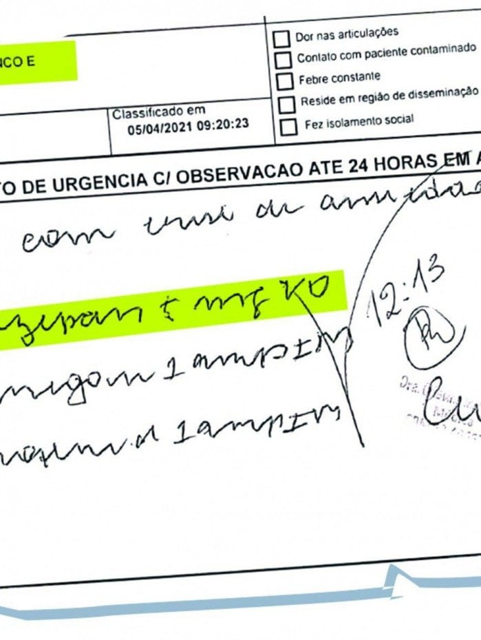 Receita falsa m&eacute;dica