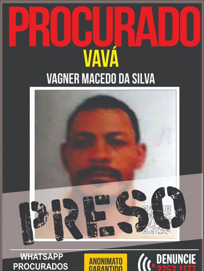Vagner da Silva Macedo foi preso neste sábado