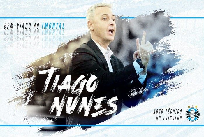 Gaúcho de Santa Maria, Tiago Nunes assinou contrato com o Grêmio até 2022