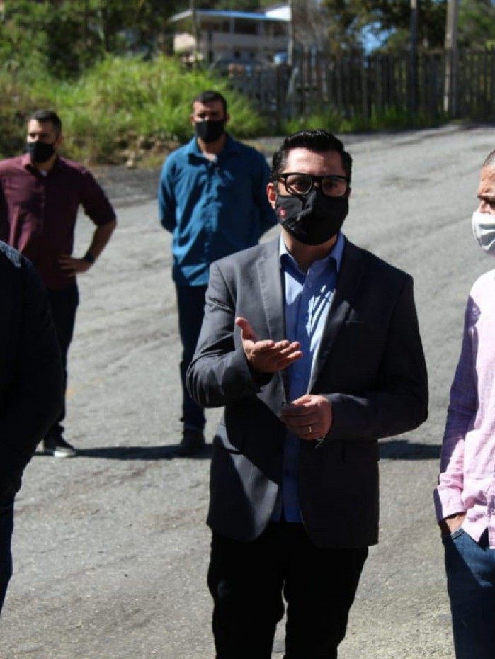 Visita &agrave; Usina de Asfalto de Nova Friburgo em abril deste ano
