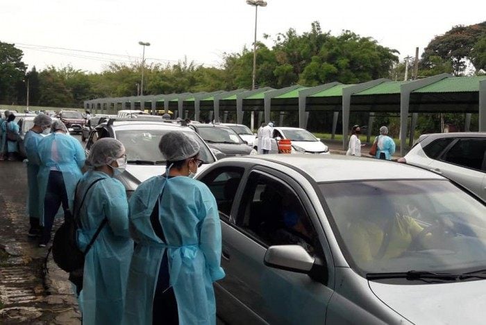 Segundo drive-thru de vacinação contra a covid-19 em Volta Redonda