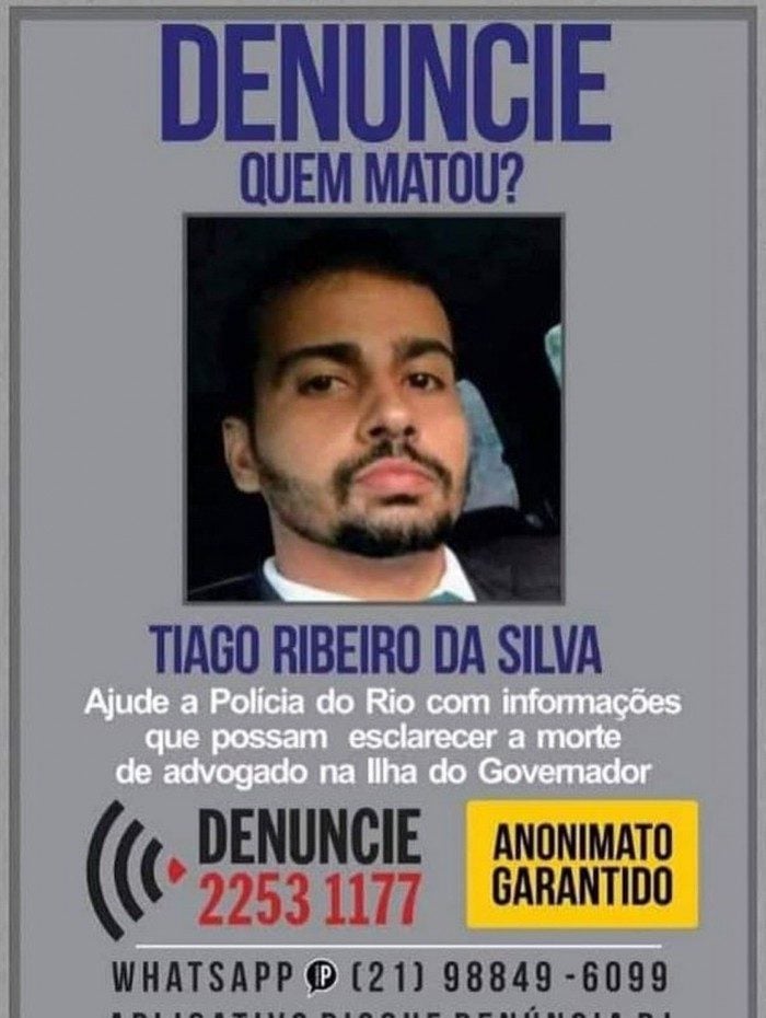 Disque-Denúncia pede informações que levem aos assassinos de Thiago Ribeiro