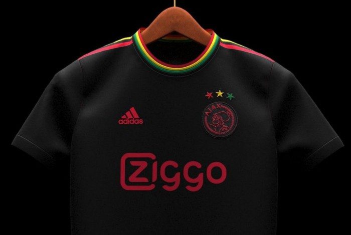 Camisa do Ajax em homenagem a Bob Marley