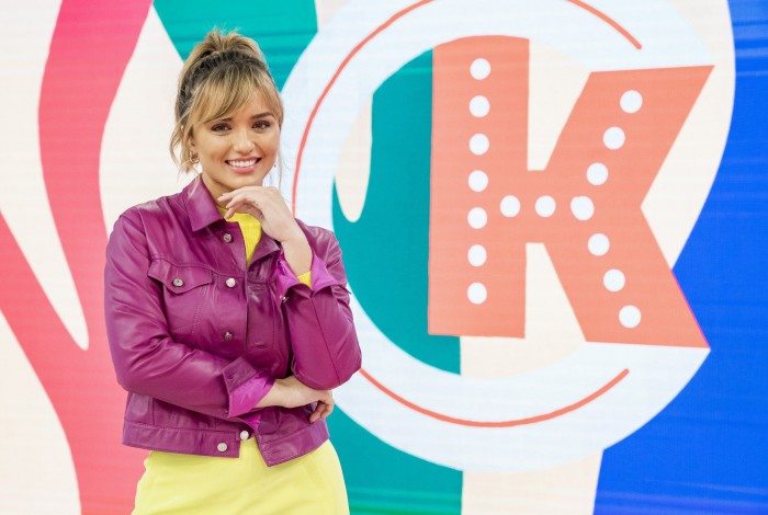 Rafa Kalimann no palco de seu programa e nos bastidores de gravação: desafio assumido