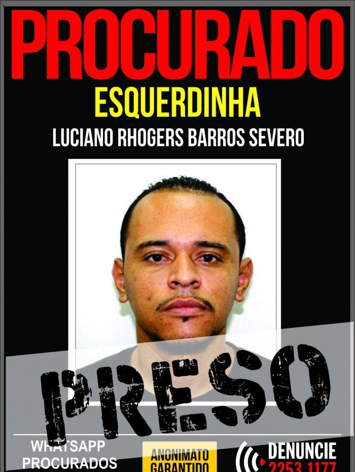 Luciano Rhogers Barros Severo, o Esquerdinha, de 30 anos