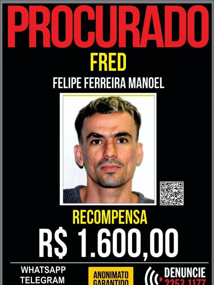 Felipe Ferreira Manuel, o Fred do Jacarezinho, é suspeito de ter matado o policial civil André Frias