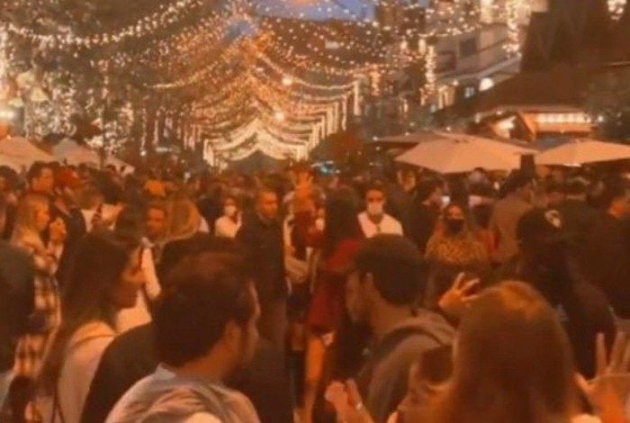 Grandes aglomerações foram registradas em Campos do Jordão no primeiro dia do feriado de Corpus Christi
