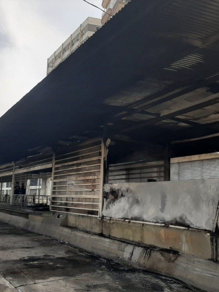 Incêndio atingiu estação da Zona Norte