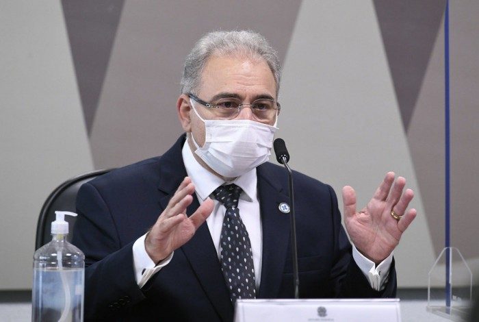 O ministro da Saúde, Marcelo Queiroga, presta depoimento, pela segunda vez, à CPI da Covid