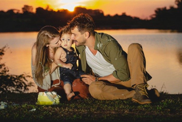 O ator Julio Rocha comemorou o aniversário de seu filho mais novo