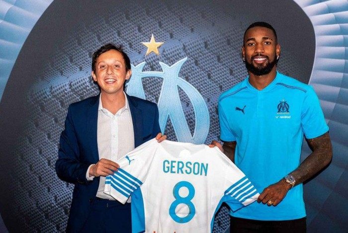 Gerson foi apresentado pelo Olympique de Marselha
