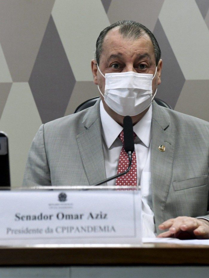 Omar Aziz na CPI da Covid