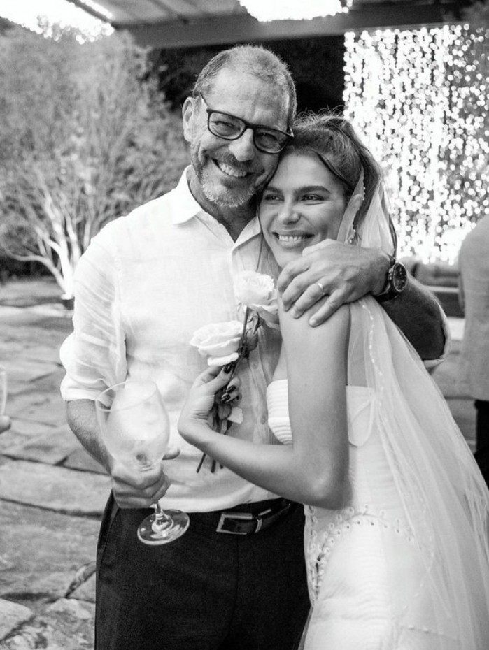 Mariana Goldfarb com o pai, Julius Goldfarb