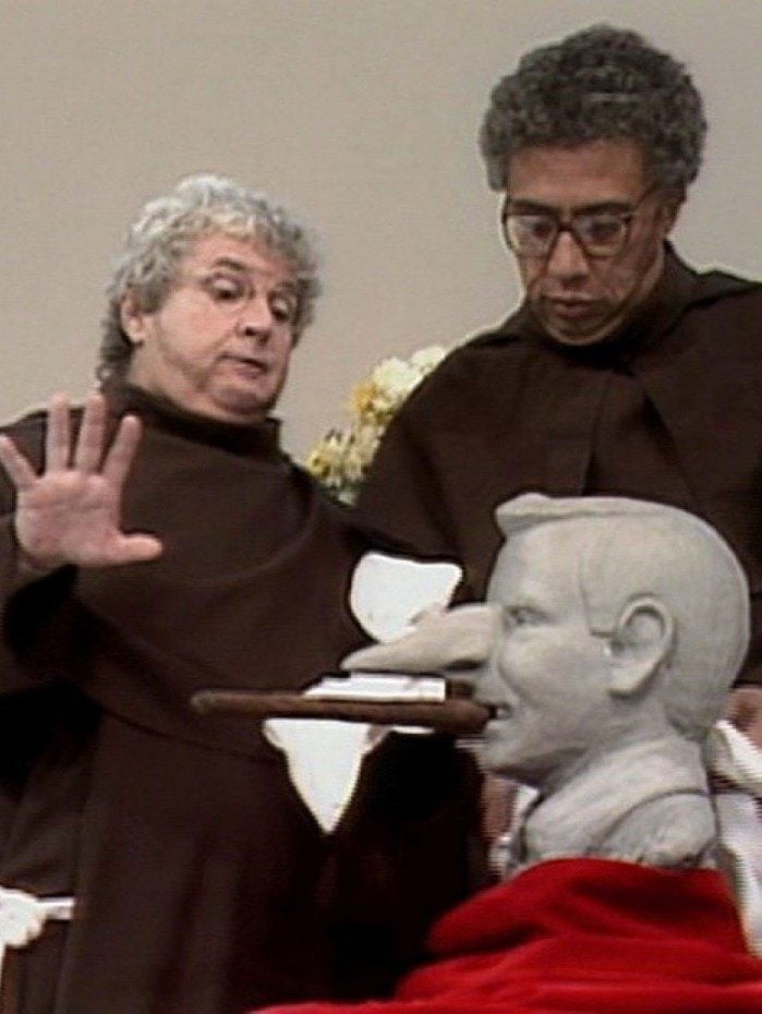 J&ocirc; Soares e Paulo Silvino em cena do programa 'Viva do Gordo'