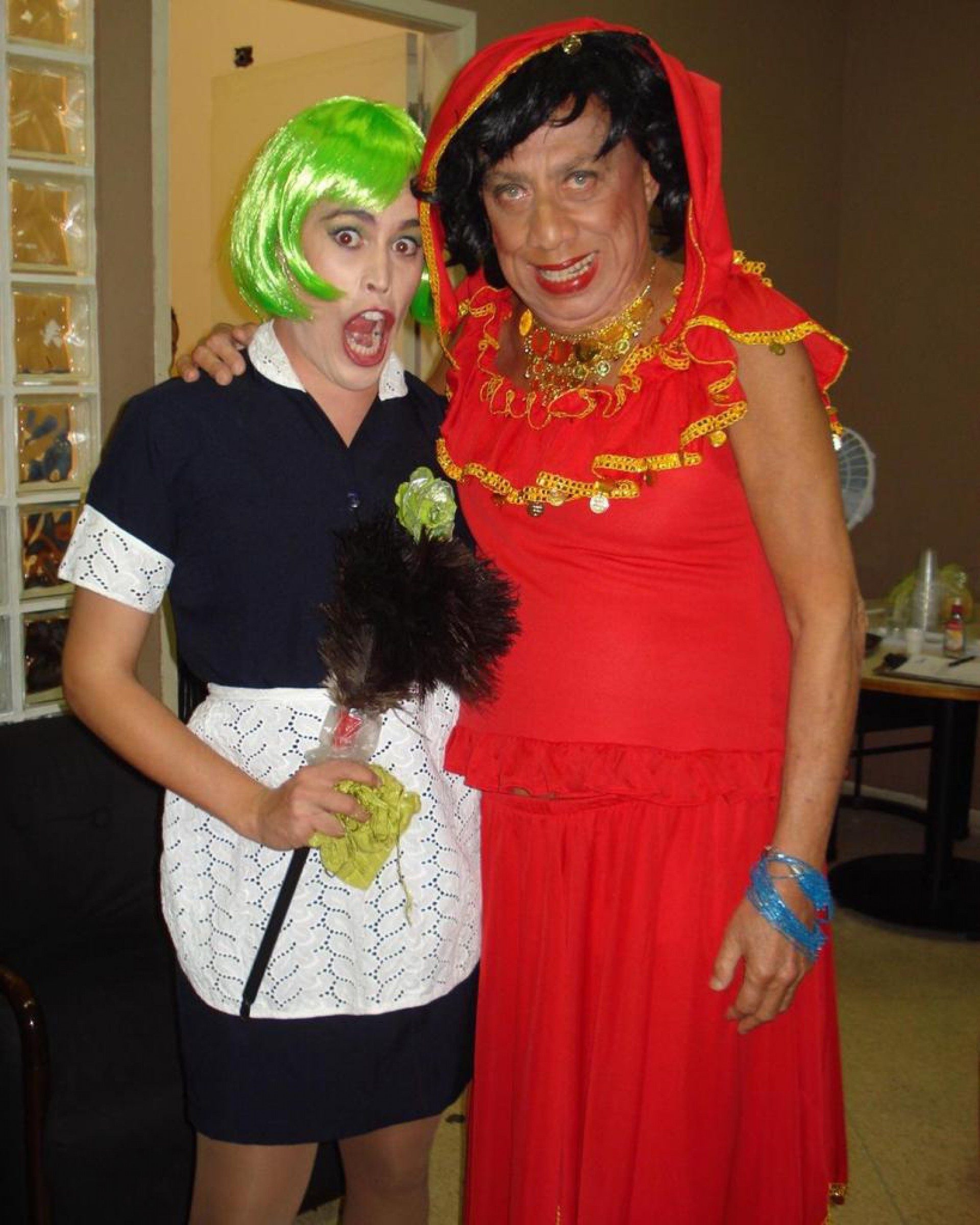 Jimmy Ieger e Paulo Silvino durante espet&aacute;culo