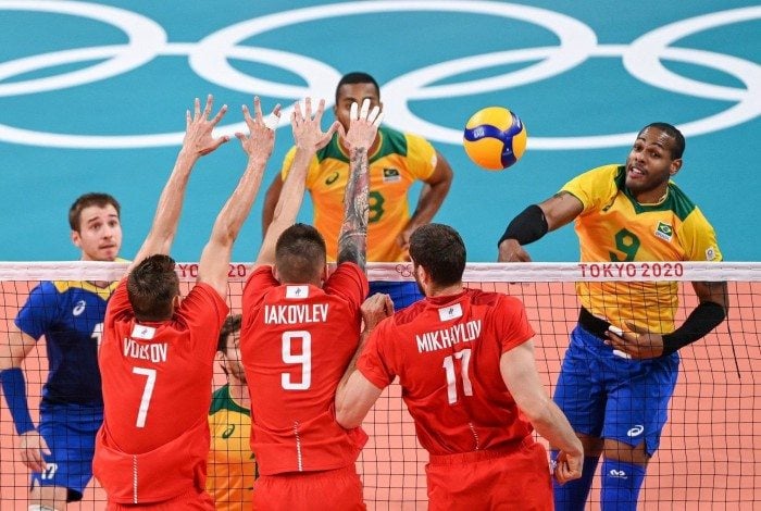 Brasil x Rússia pela semifinal do vôlei masculino virou decepção para os brasileiros