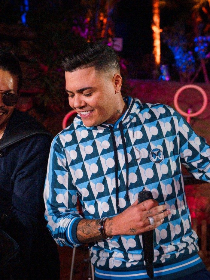 Felipe Araújo na gravação do DVD 'Check'