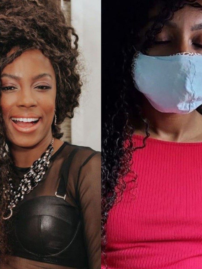 Lumena Aleluia recebe primeira dose da vacina contra a covid-19