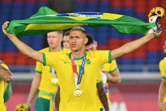 Richarlison terminou como artilheiro da Olimpíada, com cinco gols