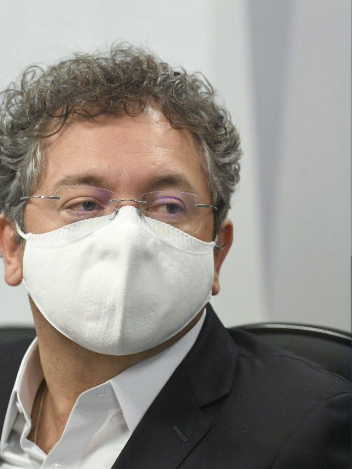 Sócio-proprietário da Precisa Medicamentos, Francisco Maximiano, depõe na CPI da Covid nesta quinta-feira, 19
