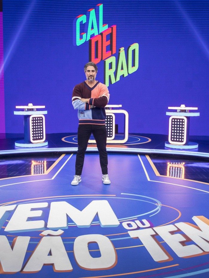 Marcos Mion no comando do novo 'Caldeirão'