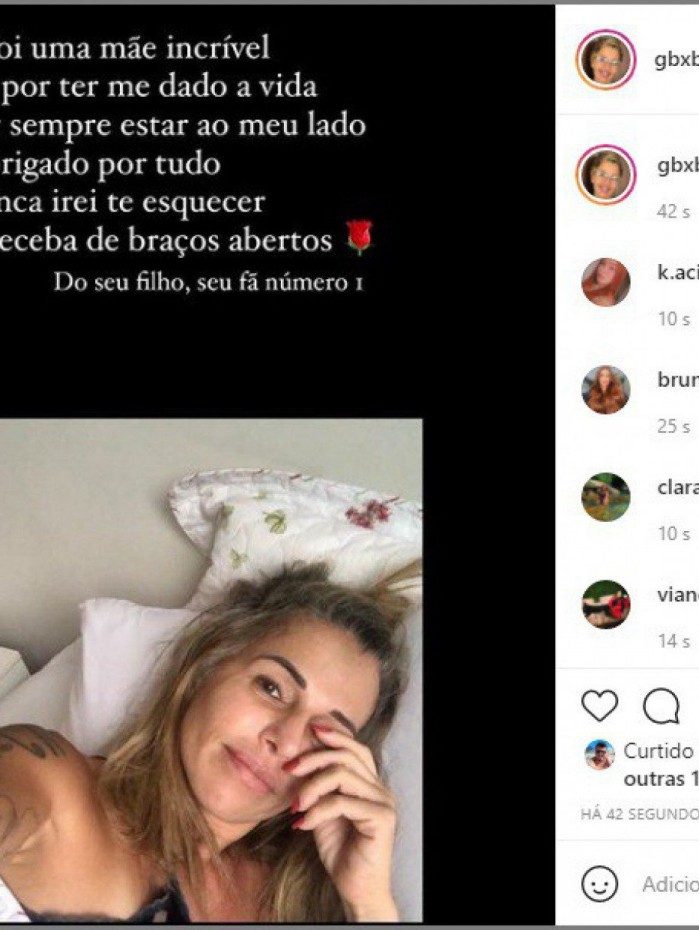 Filho usa redes sociais para se despedir da mãe morta em Angra dos Reis