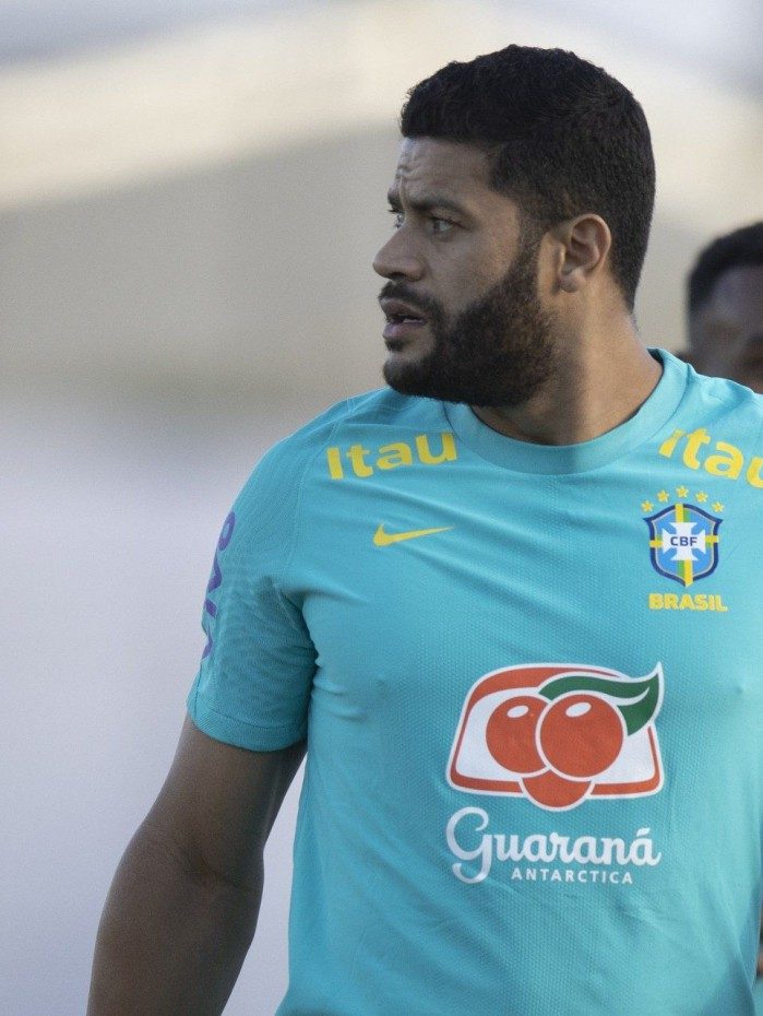 Treino da Sele&ccedil;&atilde;o Brasileira no CT do Corinthians. Hulk. 