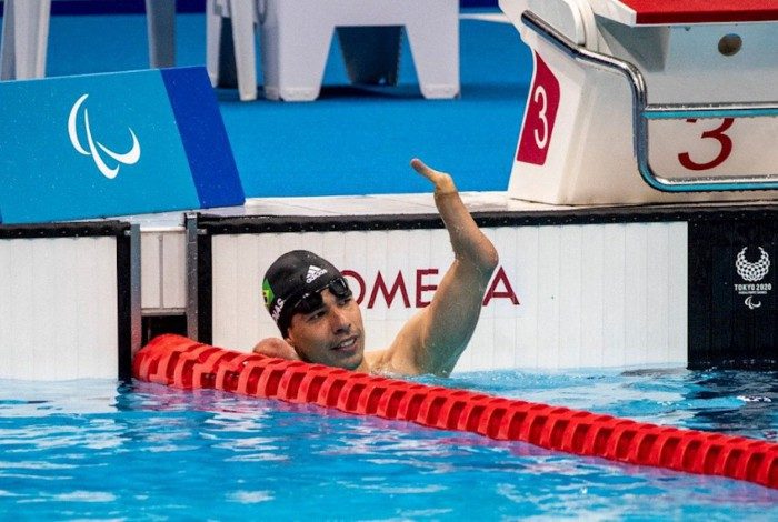 Daniel Dias ficou em quarto lugar em sua última prova nos Jogos Paralímpicos, em Tóquio