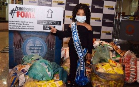 Miss Nova Iguaçu arrecada 1,3 toneladas de alimentos para doação