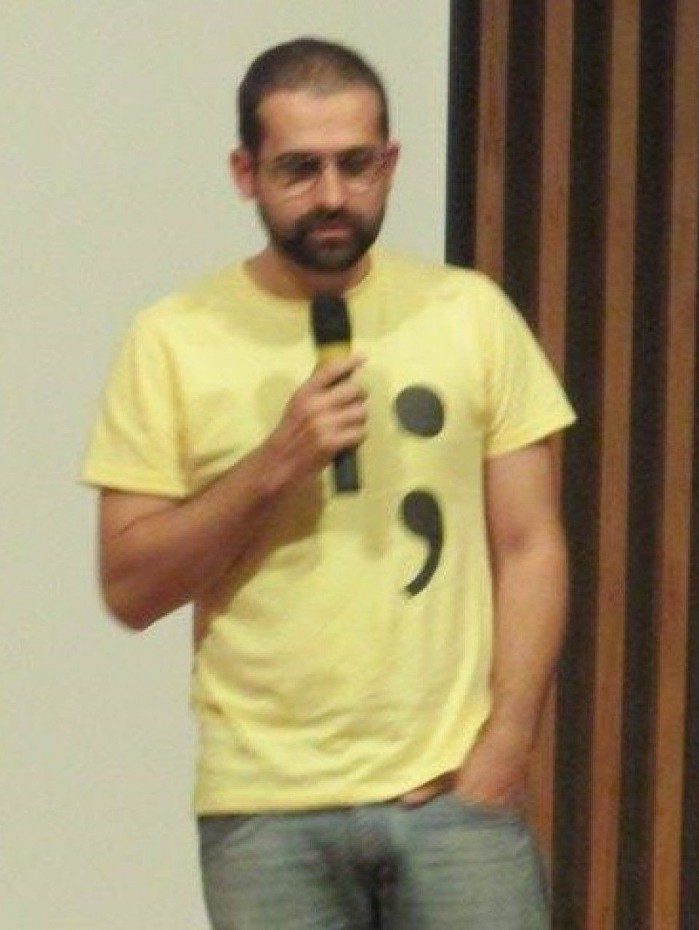 O escritor e músico Marcelo Aceti, coordenador do Setembro Amarelo em Niterói