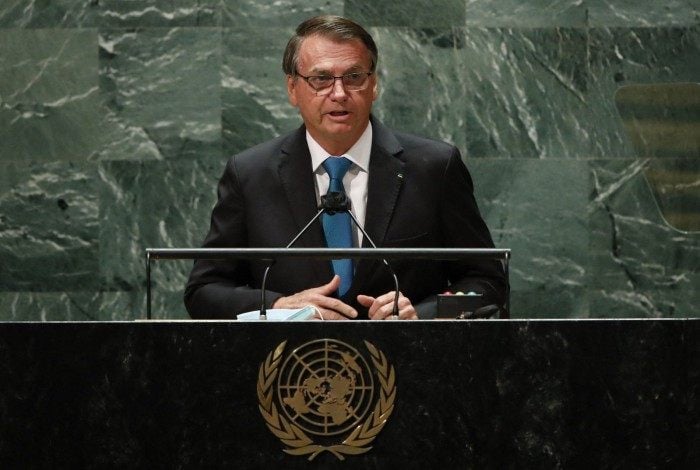Presidente Jair Bolsonaro discursa na Assembleia-Geral da ONU nesta terça-feira