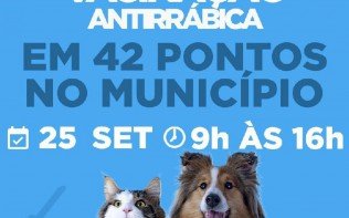 Meriti promove super vacinação antirrábica de cães e gatos neste sábado (25)