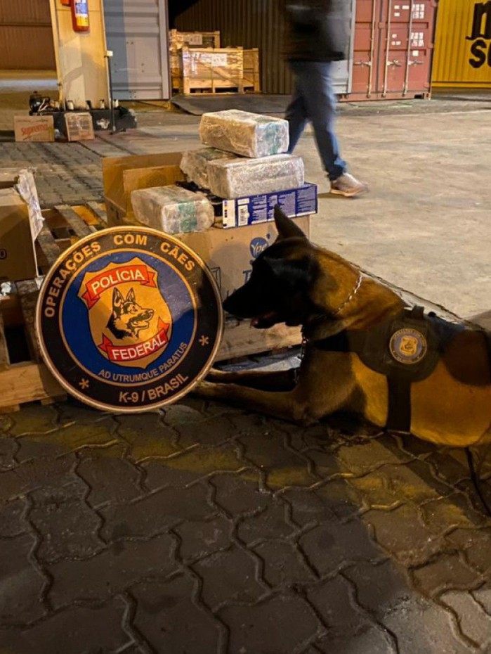 Drogas apreendidas no Porto do Rio nesta ter&ccedil;a-feira