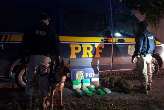 PRF prende homem com 15 quilos de cloridrato de cocaína