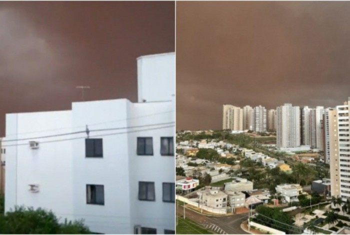 Nova tempestade de poeira é avistada no interior de São Paulo
