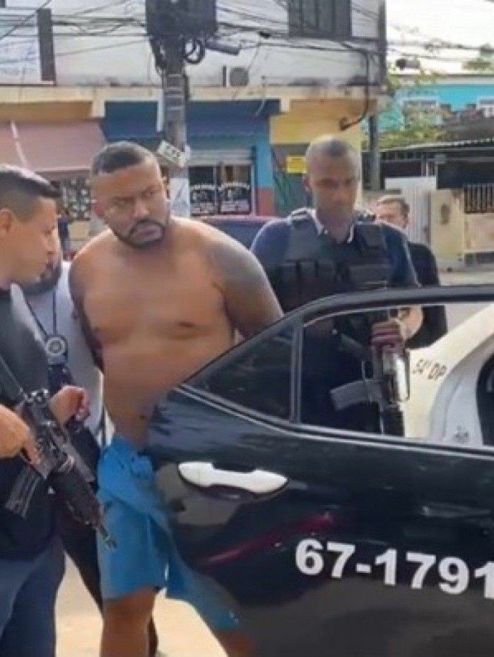 Anderson Luiz da Silva, conhecido como Bambam, foi preso por policiais civis e militares na Via Dutra  - Divulgação 