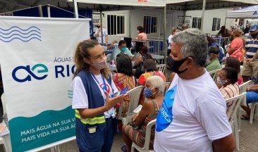 Concessionária de água e esgoto marca presença na semana da saúde, em Nova Iguaçu
