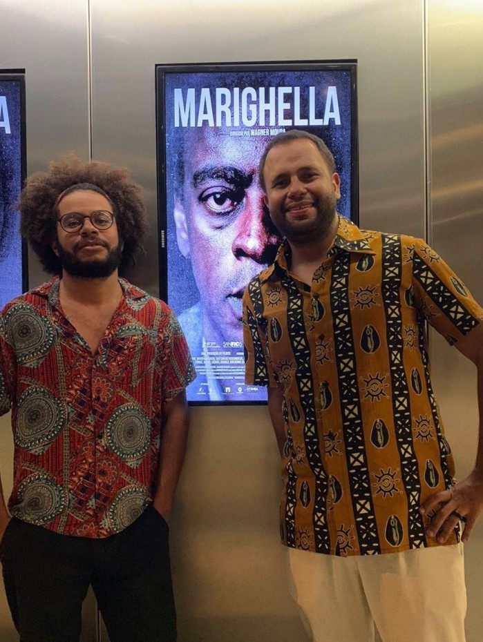 Wesley Teixeira e Pastor Henrique Vieira: exibições do filme Marighella