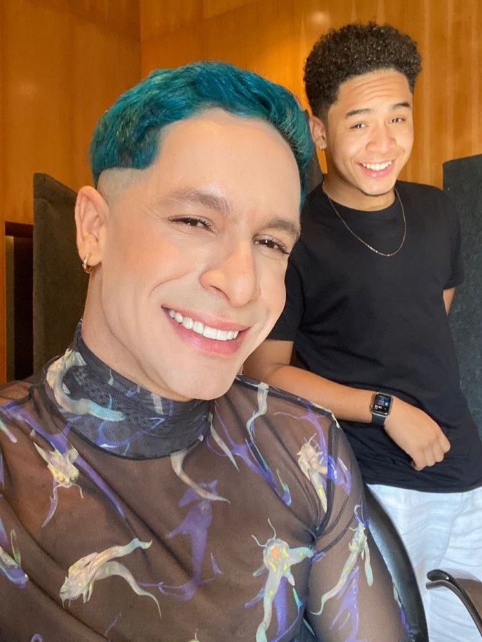 Rainer Cadete e o filho, Pietro