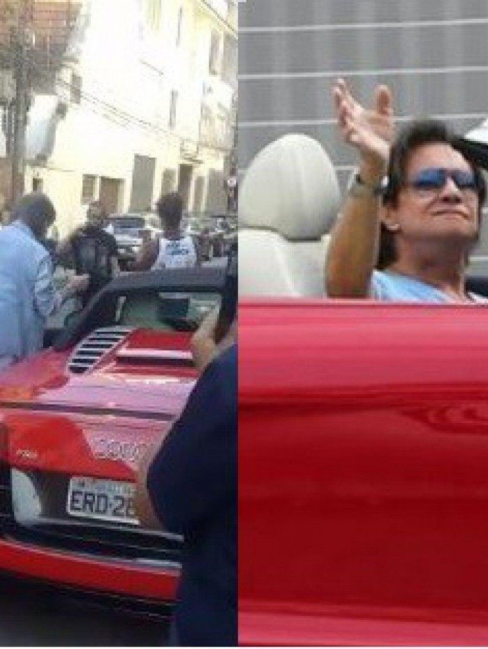 Roberto Carlos e seu Audi vermelho