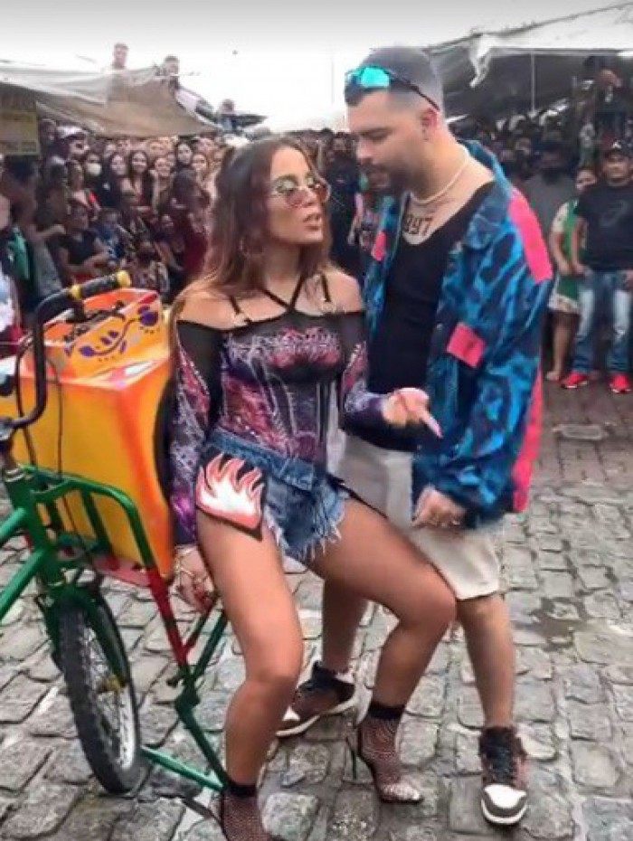 Anitta e Pedro Sampaio gravam clipe em Belém