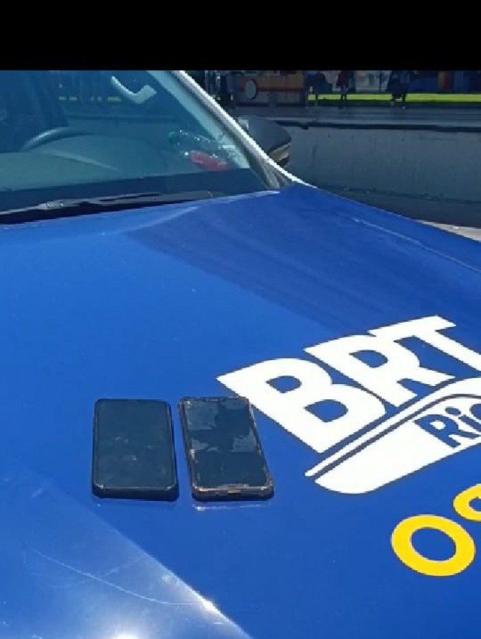 Aparelhos foram recuperados pelos agentes - Divulgação/BRT